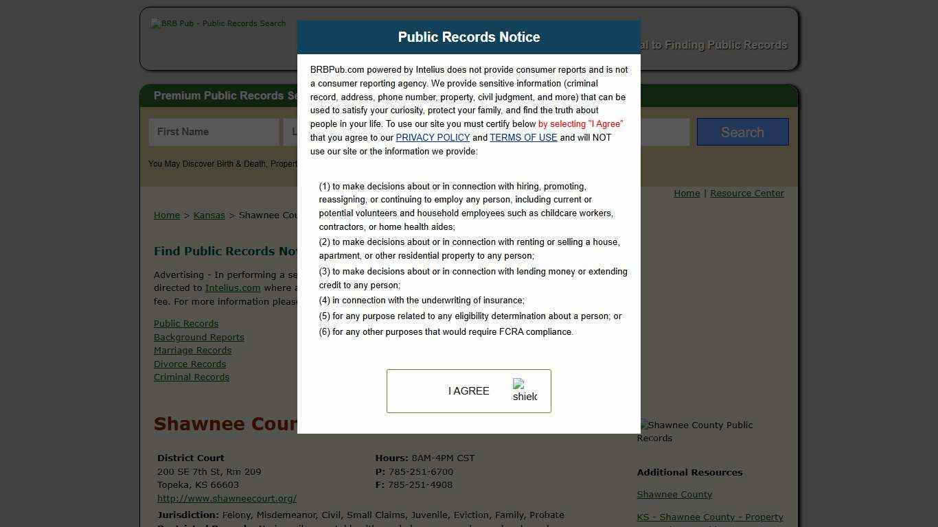 Shawnee County Public Records Search Kansas Government Databases